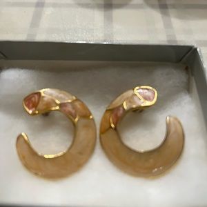 Pink clossione  earrings